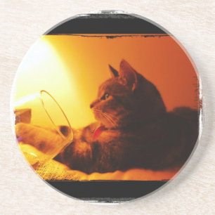 Indigo's Wine Glass Coaster