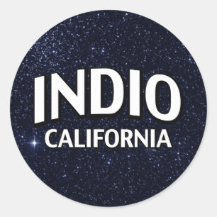Indio California Classic Round Sticker