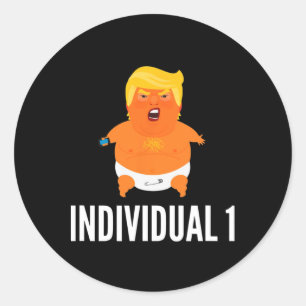 Individual 1 Shirt Anti-trump Rally Classic Round Sticker