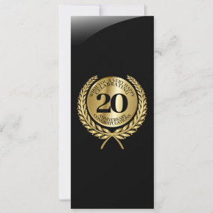 Individual congratulations card on the anniversary