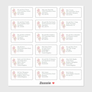 Individual Guest Name Address Spring Flowers