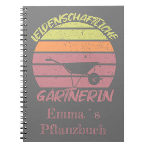 individualisierbares Design Gärtnerin Notebook