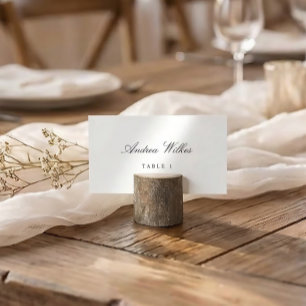 Individually Personalised Wedding Place Cards Flat