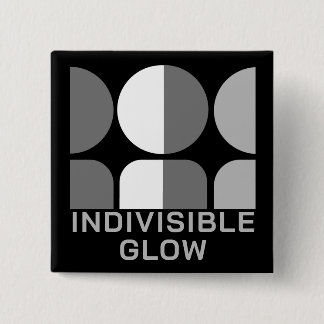 Indivisible GLOW Group Grey  15 Cm Square Badge
