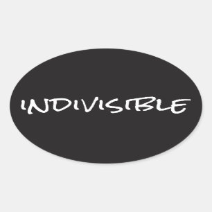 Indivisible Sticker (Oval)