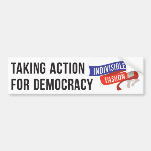Indivisible Vashon bumper sticker