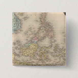 Indochina archipelago of Asia 15 Cm Square Badge