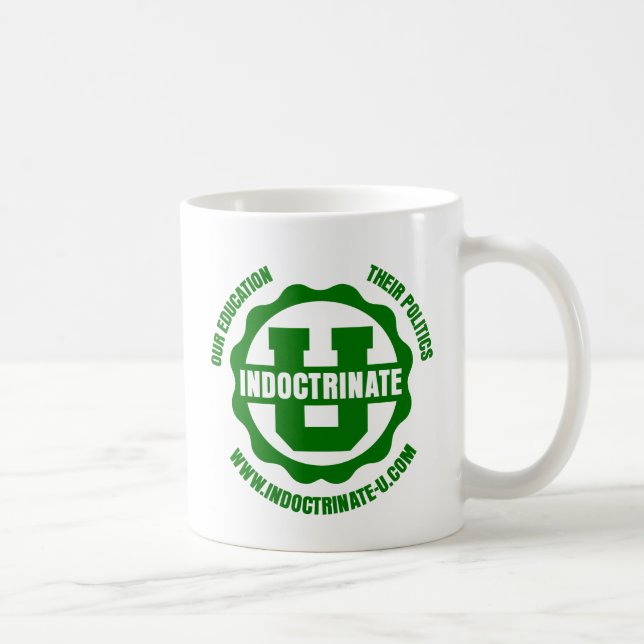 "Indoctrinate U" Radiation Logo Mug (Right)