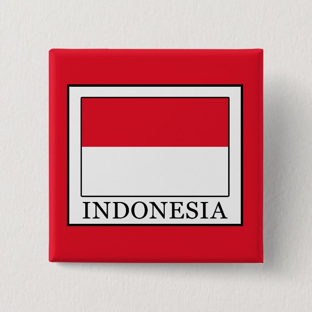 Indonesia 15 Cm Square Badge (Front)