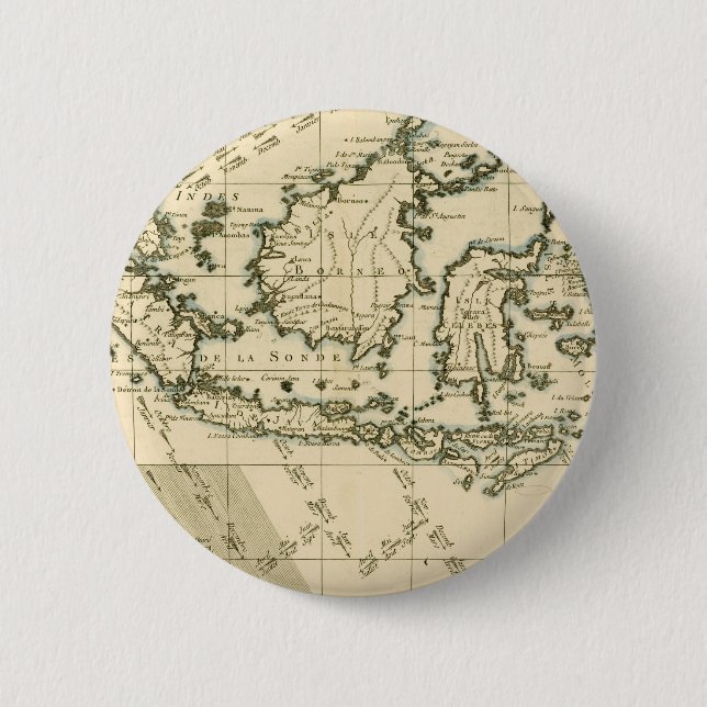Indonesia and the Philippines 6 Cm Round Badge (Front)