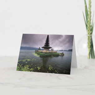 Indonesia, Bali, Ulun Danu Temple. Card