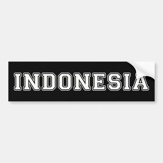Indonesia Bumper Sticker (Front)