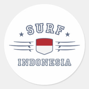 Indonesia Classic Round Sticker