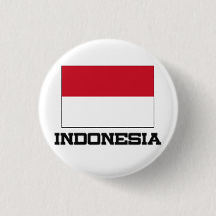 Indonesia Flag 3 Cm Round Badge