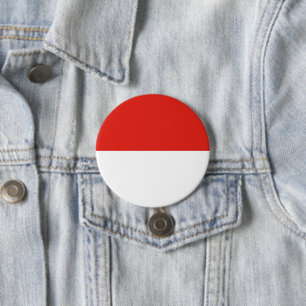 Indonesia flag 7.5 cm round badge