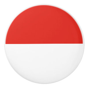 Indonesia flag ceramic knob