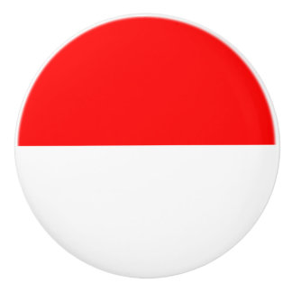 Indonesia Flag Ceramic Knob