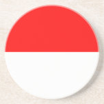 Indonesia Flag Coaster<br><div class="desc">Patriotic flag of Indonesia.</div>