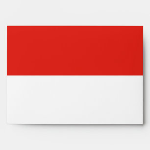 Indonesia flag envelope
