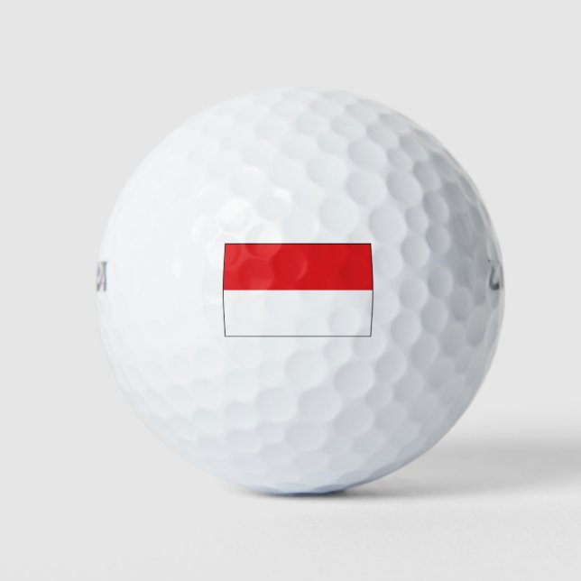 Indonesia Flag Golf Balls (Front)
