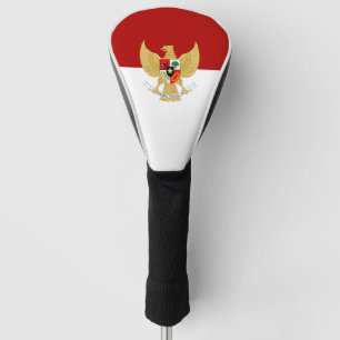 Indonesia flag golf head cover