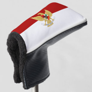 Indonesia flag golf head cover