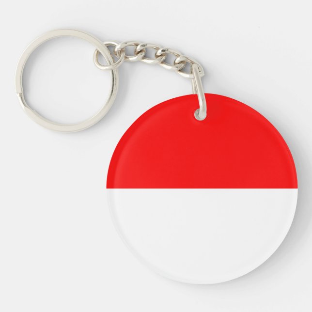 Indonesia Flag Key Ring (Front)