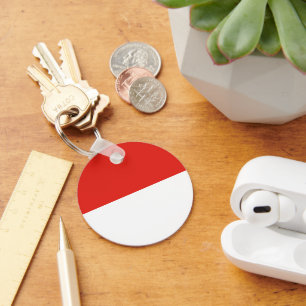 Indonesia flag key ring