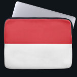 Indonesia flag laptop sleeve<br><div class="desc">Red and white Indonesia flag design.</div>
