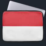 Indonesia flag laptop sleeve<br><div class="desc">Red and white Indonesia flag design.</div>
