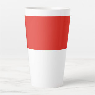 Indonesia flag latte mug