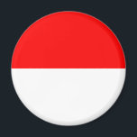 Indonesia Flag Magnet<br><div class="desc">Patriotic flag of Indonesia.</div>
