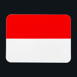 Indonesia Flag Magnet<br><div class="desc">Patriotic flag of Indonesia.</div>