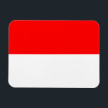 Indonesia Flag Magnet<br><div class="desc">Patriotic flag of Indonesia.</div>