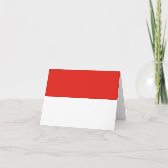 Indonesia flag note card (Front)