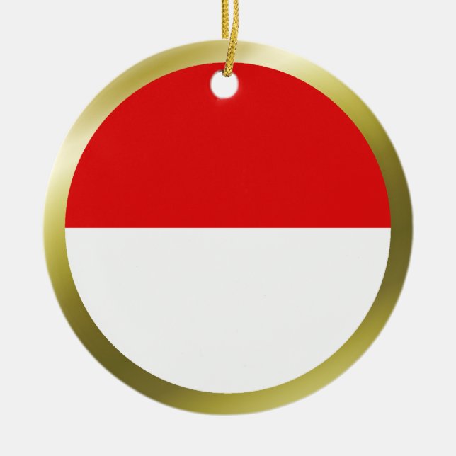 Indonesia Flag Ornament (Front)