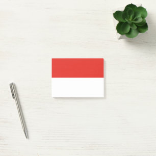 Indonesia flag post-it notes