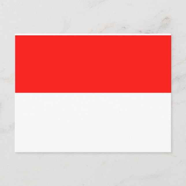 Indonesia Flag Postcard (Front)
