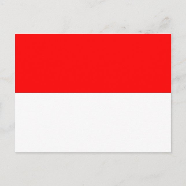 Indonesia Flag Postcard (Front)