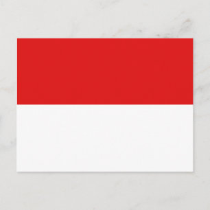 Indonesia Flag Postcard