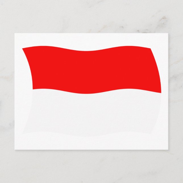 Indonesia Flag Postcard (Front)