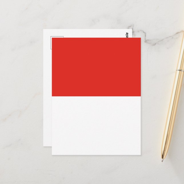 Indonesia flag postcard (Front/Back In Situ)