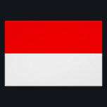 Indonesia Flag Poster<br><div class="desc">Patriotic flag of Indonesia.</div>