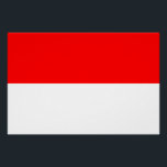 Indonesia Flag Poster<br><div class="desc">Patriotic flag of Indonesia.</div>