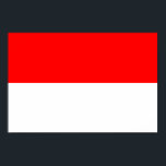 Indonesia Flag Poster<br><div class="desc">Patriotic flag of Indonesia.</div>