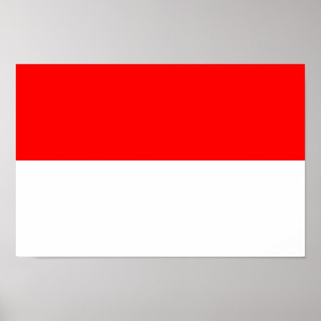 Indonesia Flag Poster (Front)