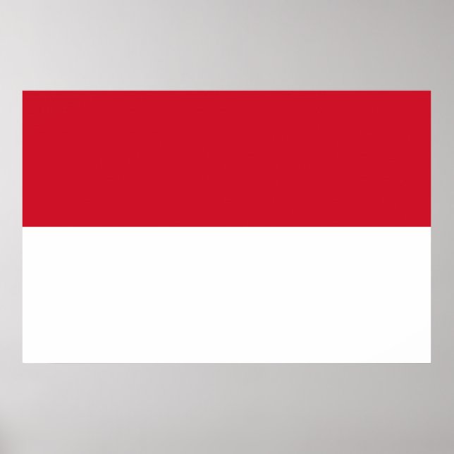 Indonesia Flag Poster (Front)