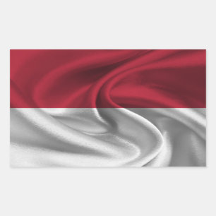 Indonesia Flag Rectangular Sticker