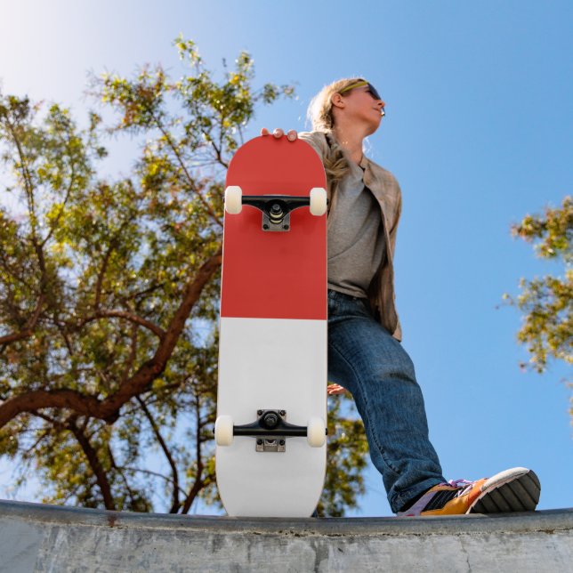Indonesia flag skateboard (Outdoor 1)