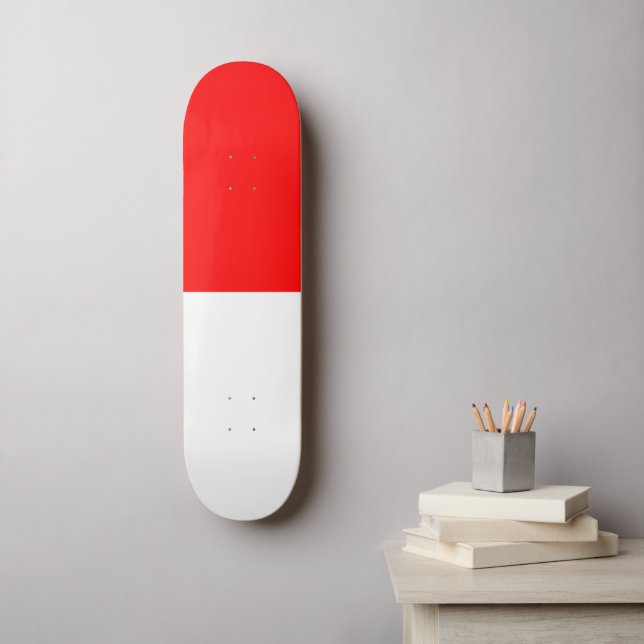 Indonesia Flag Skateboard (Wall Art)